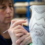 Mia Sarosi at work in her studio 2016